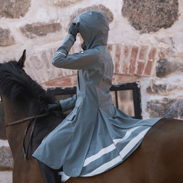 Stierna Nova Rain coat in de kleur Sage