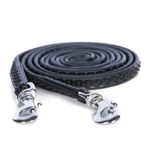 Eques biothane teugels T2 - Zwart