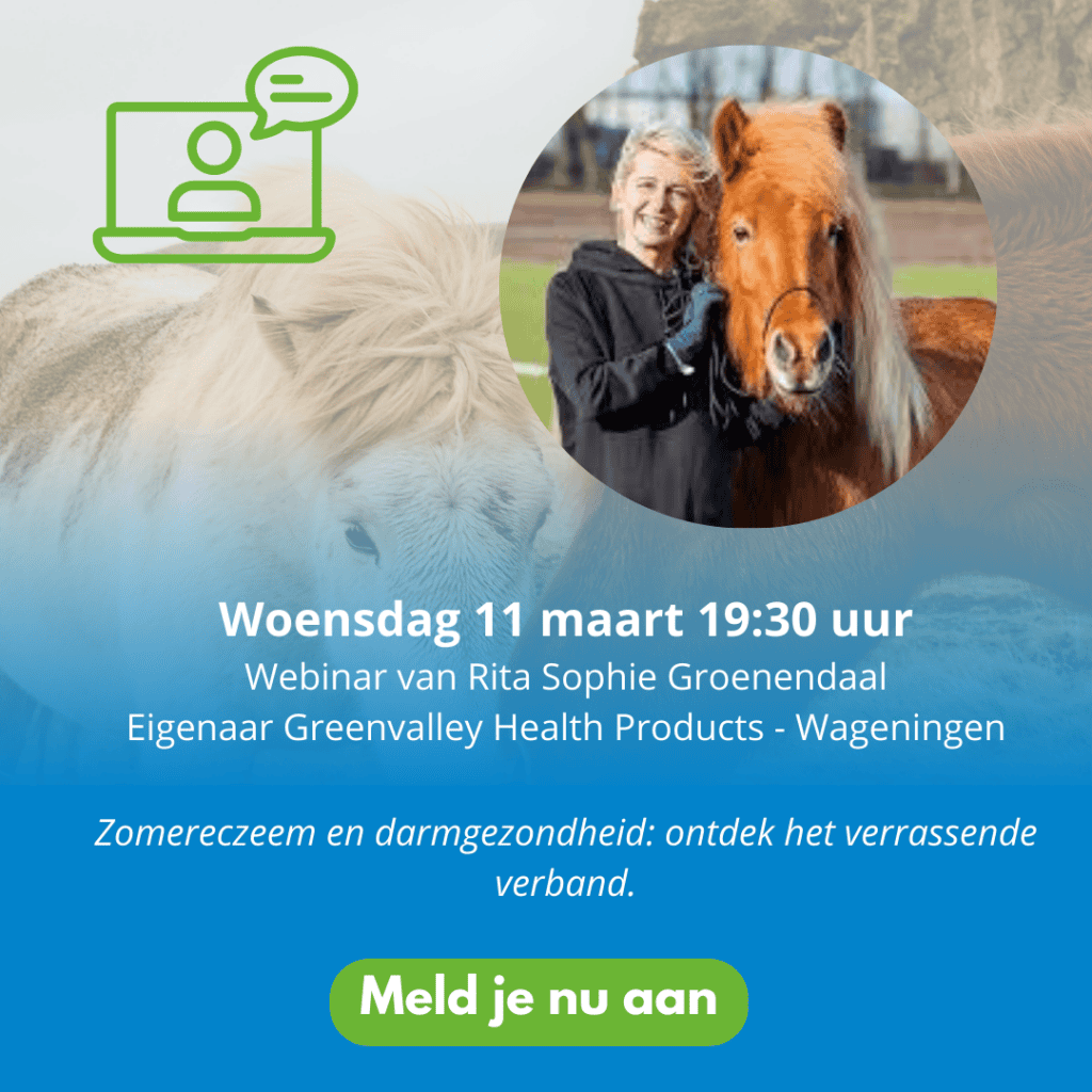 Webinar Darmgezondheid bij paarden