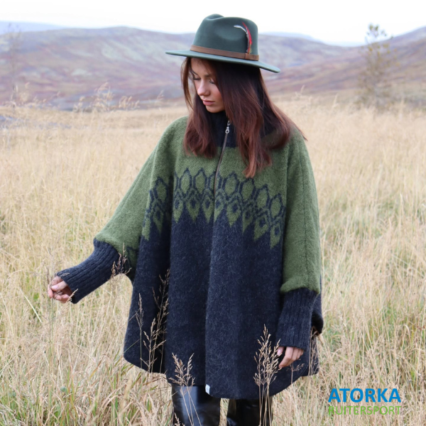 Kidka poncho groen